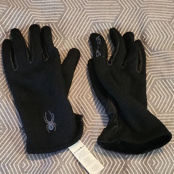 Spyder Black Gloves - Picture 3 of 6